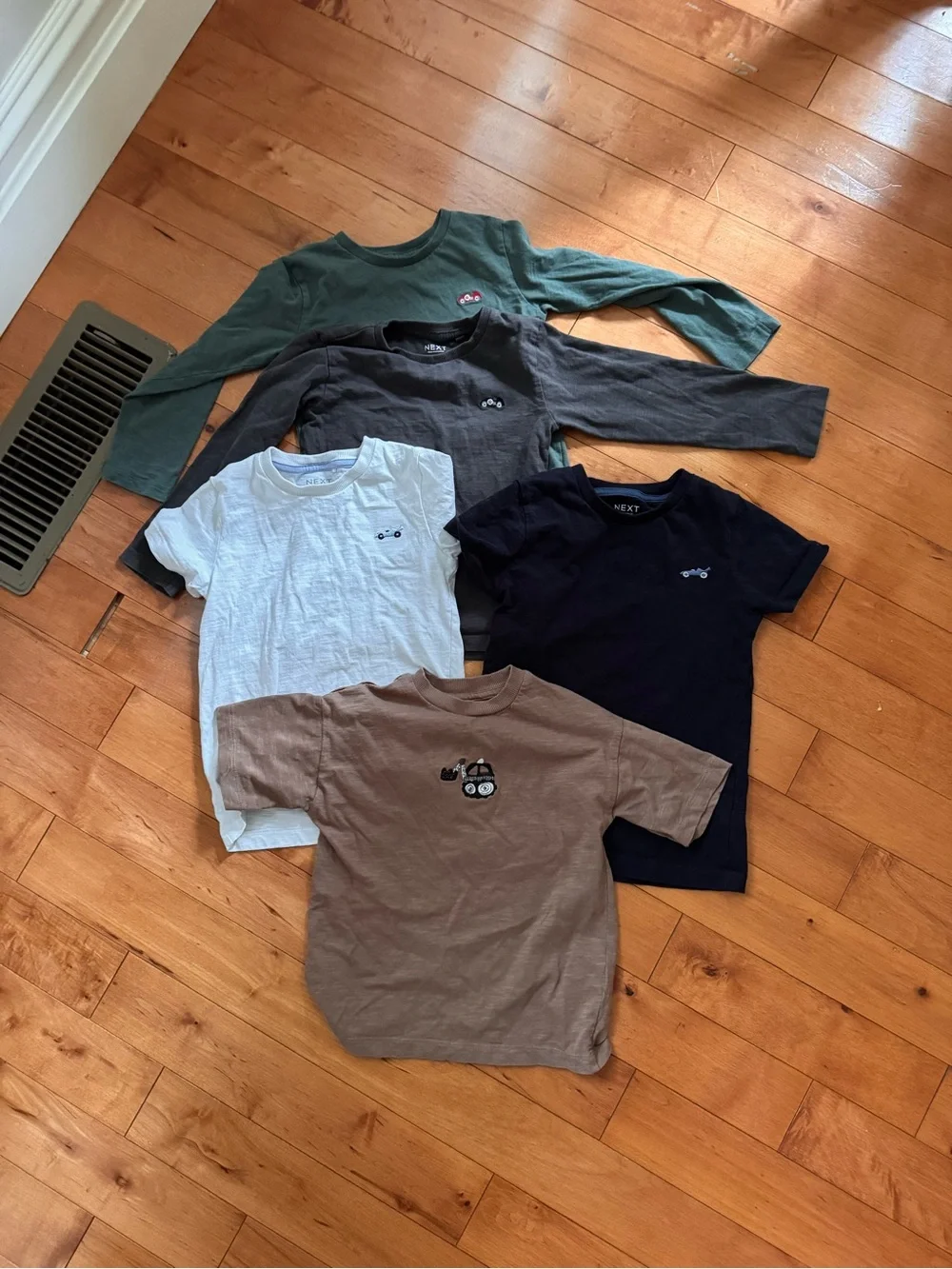 NEXT Kids' Assorted Short & Long Sleeve Tee - Green, Gray, White, Navy, Brown